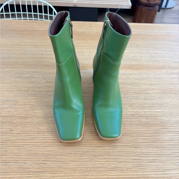 Alohas Green Leather Boots 39 - Picture 4 of 8